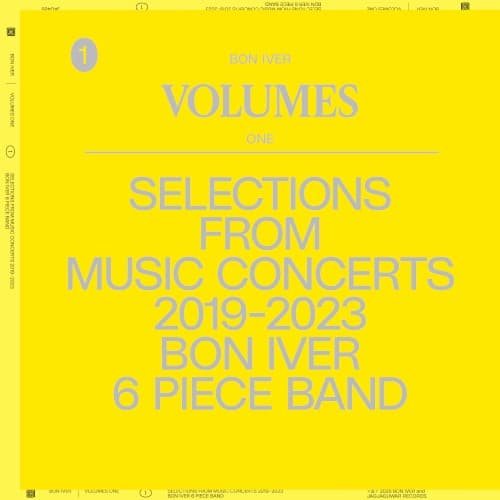 Volumes: One (Selections From Music Concerts 2019–2023 Bon Iver 6 Piece Band) cover